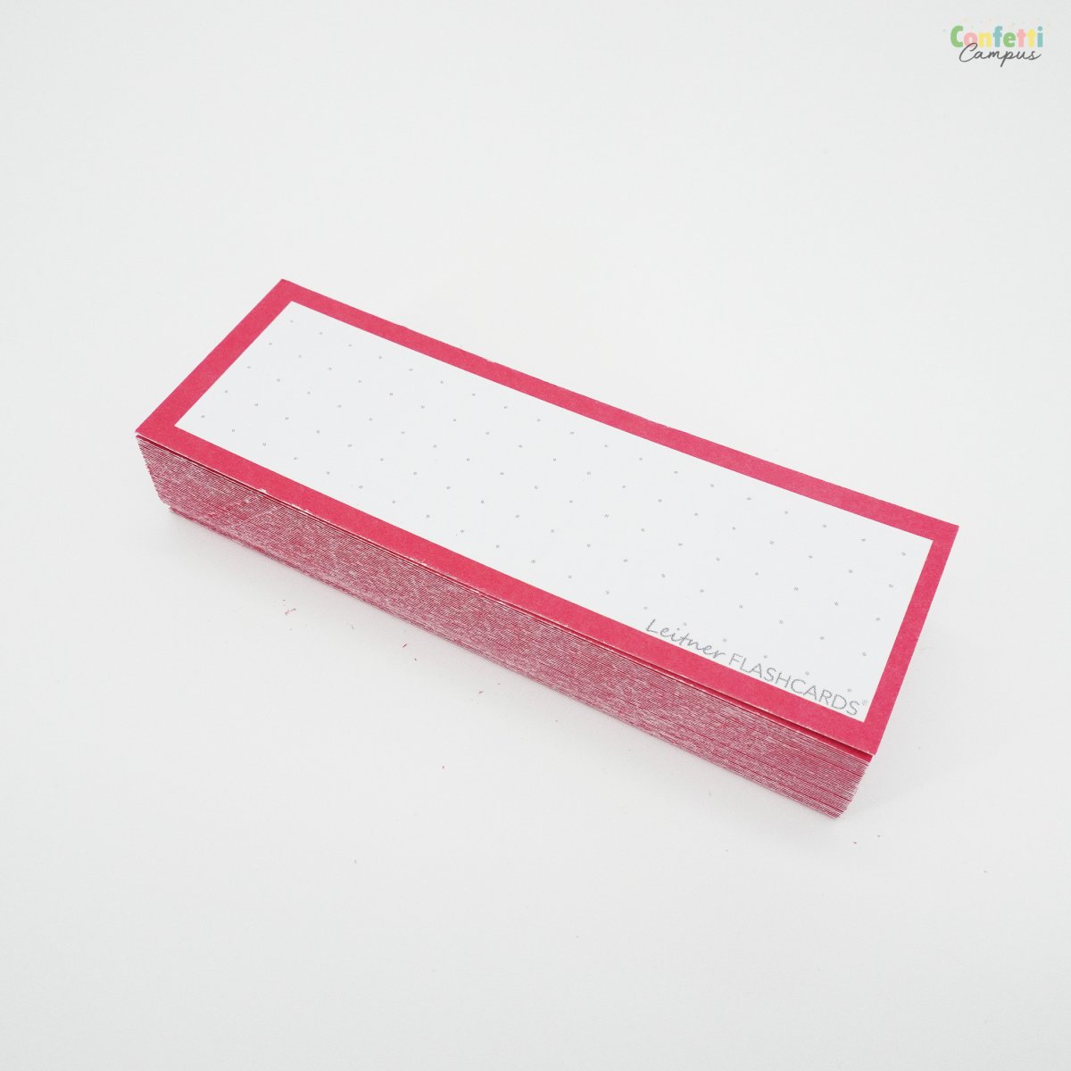 50 Flashcards Leitner Vocabulaire à points cadre rouge garance – Image 4