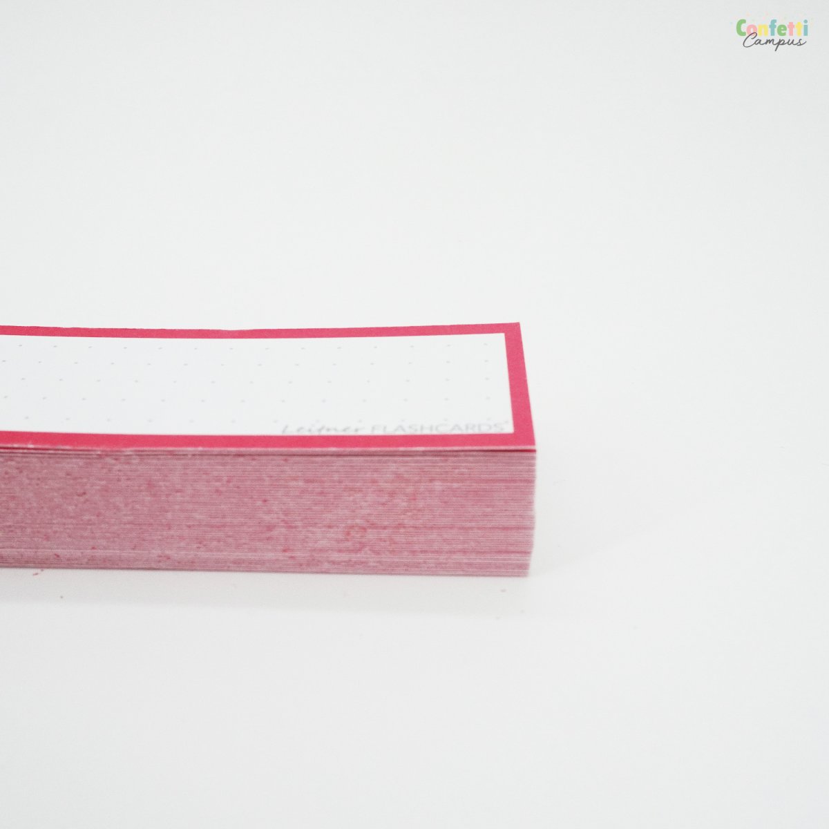 50 Flashcards Leitner Vocabulaire à points cadre rouge garance – Image 5