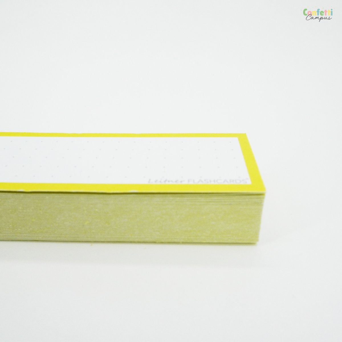 50 Flashcards Leitner Vocabulaire à points cadre jaune banane – Image 5