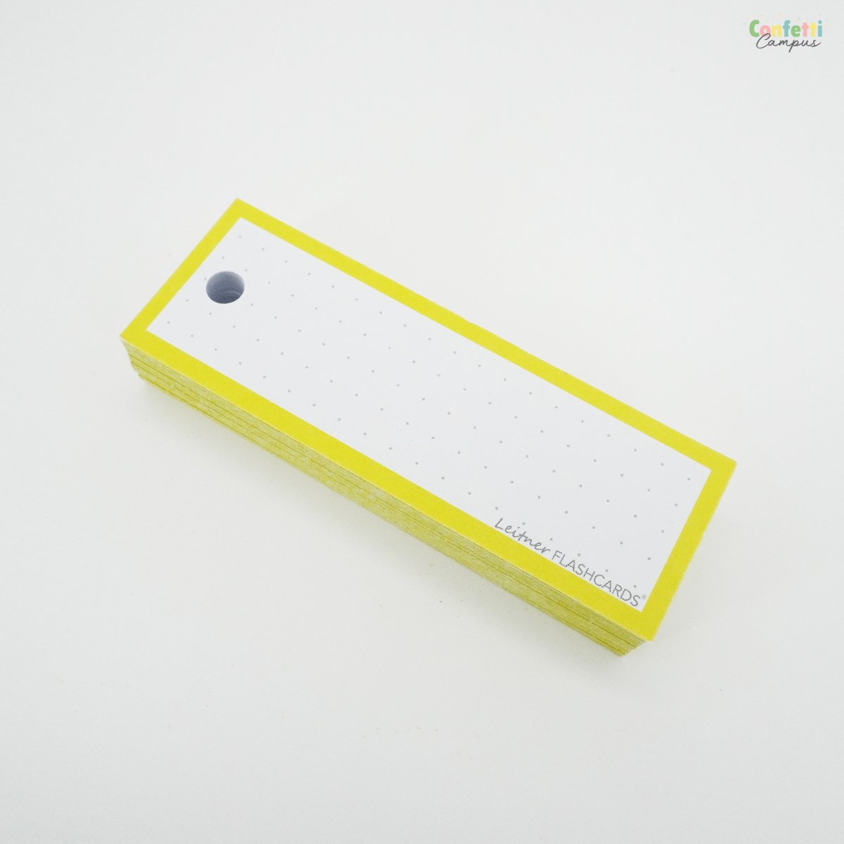 50 Flashcards Leitner Vocabulaire à points cadre jaune banane – Image 6