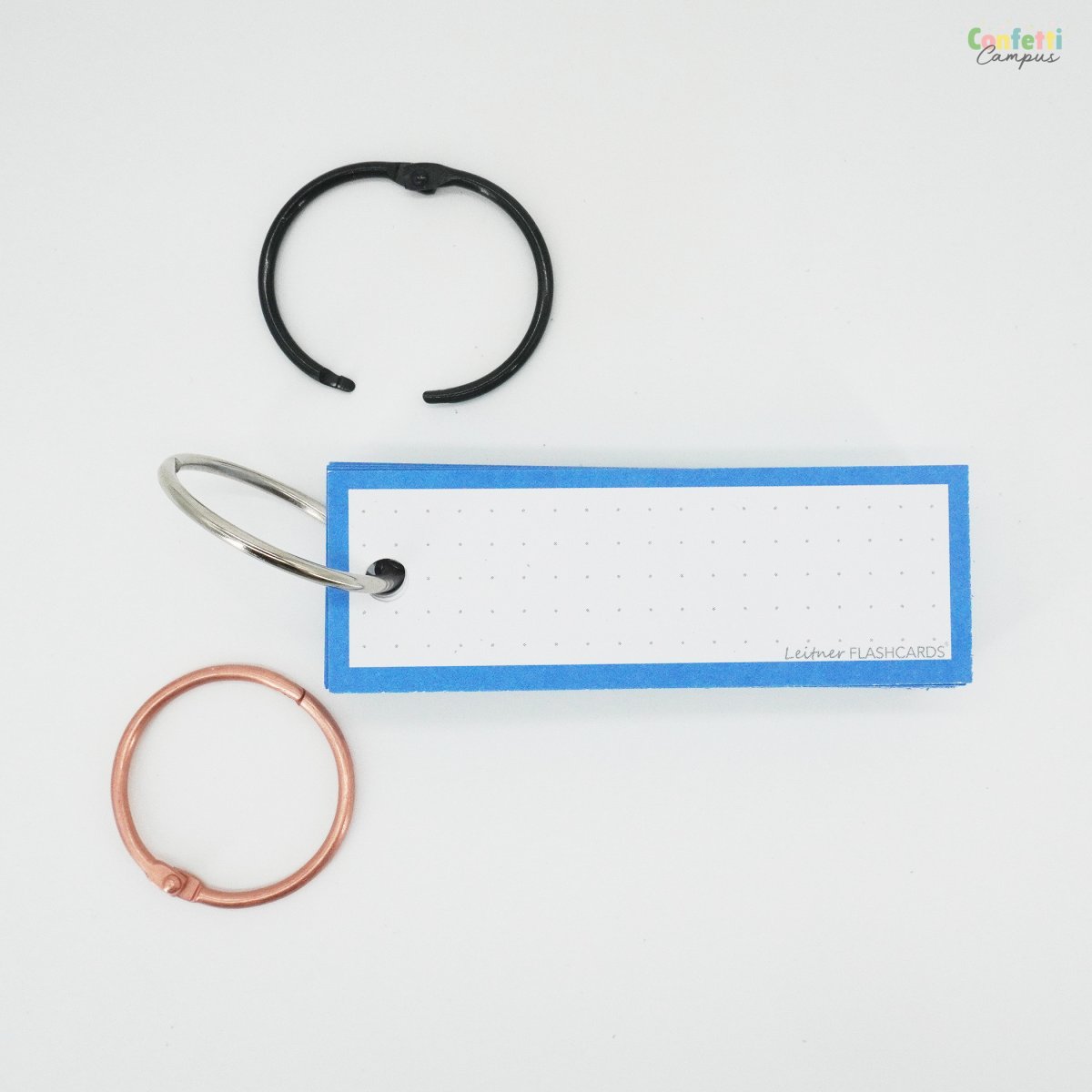 50 Flashcards Leitner Vocabulaire à points cadre bleu saphir – Image 8