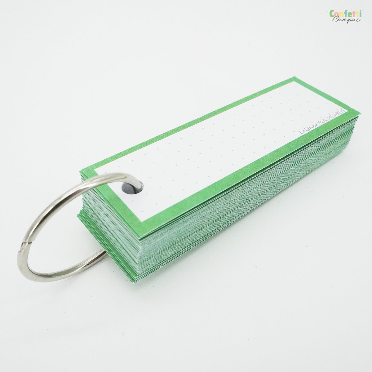 50 Flashcards Leitner Vocabulaire à points cadre vert prairie – Image 7