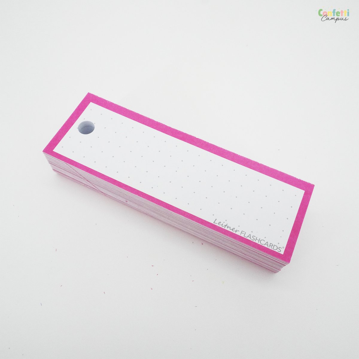 50 Flashcards Leitner Vocabulaire à points cadre rose shocking – Image 6