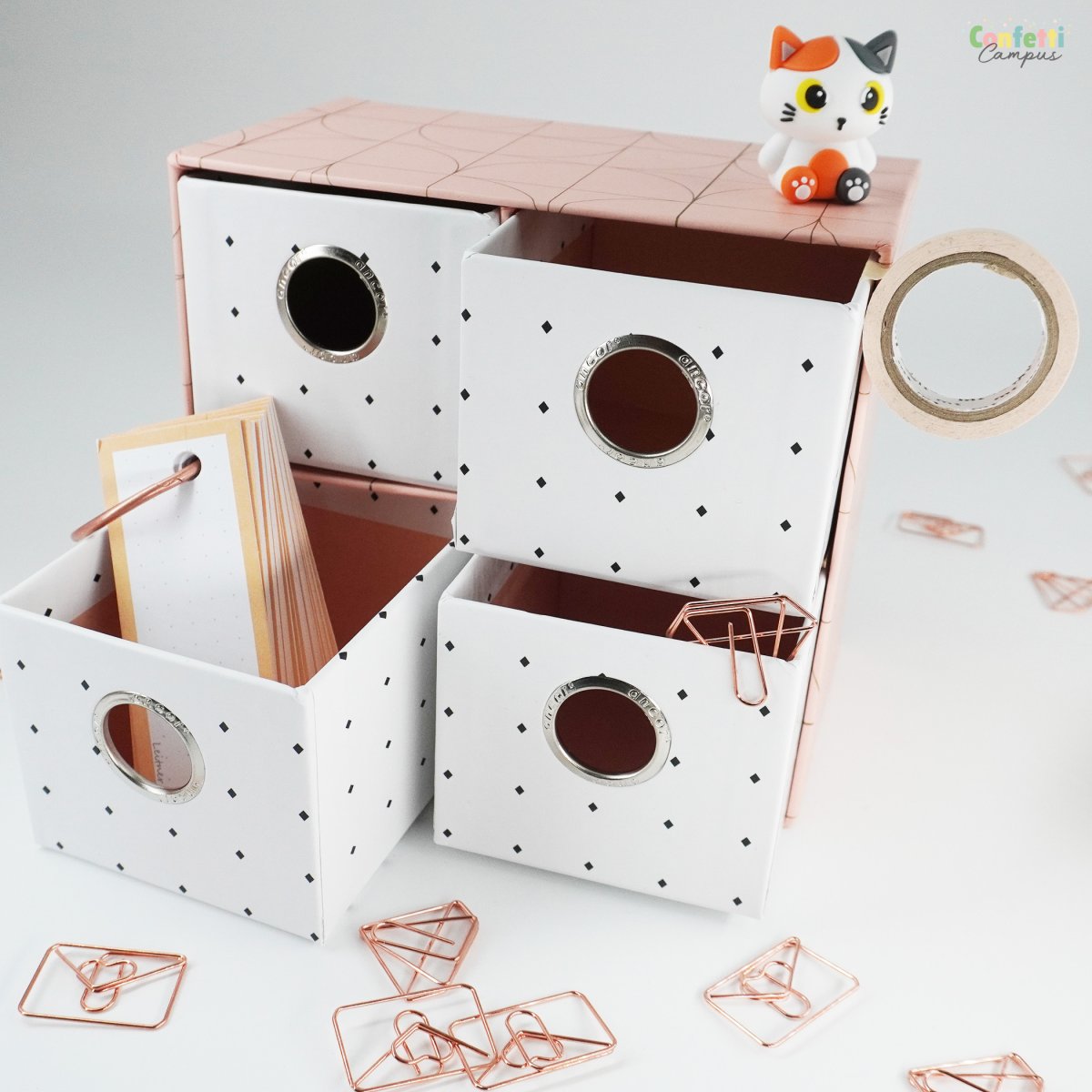 ANCOR UNIQUE Organiseur de bureau 4 tiroirs 17x15x10cm – Image 4