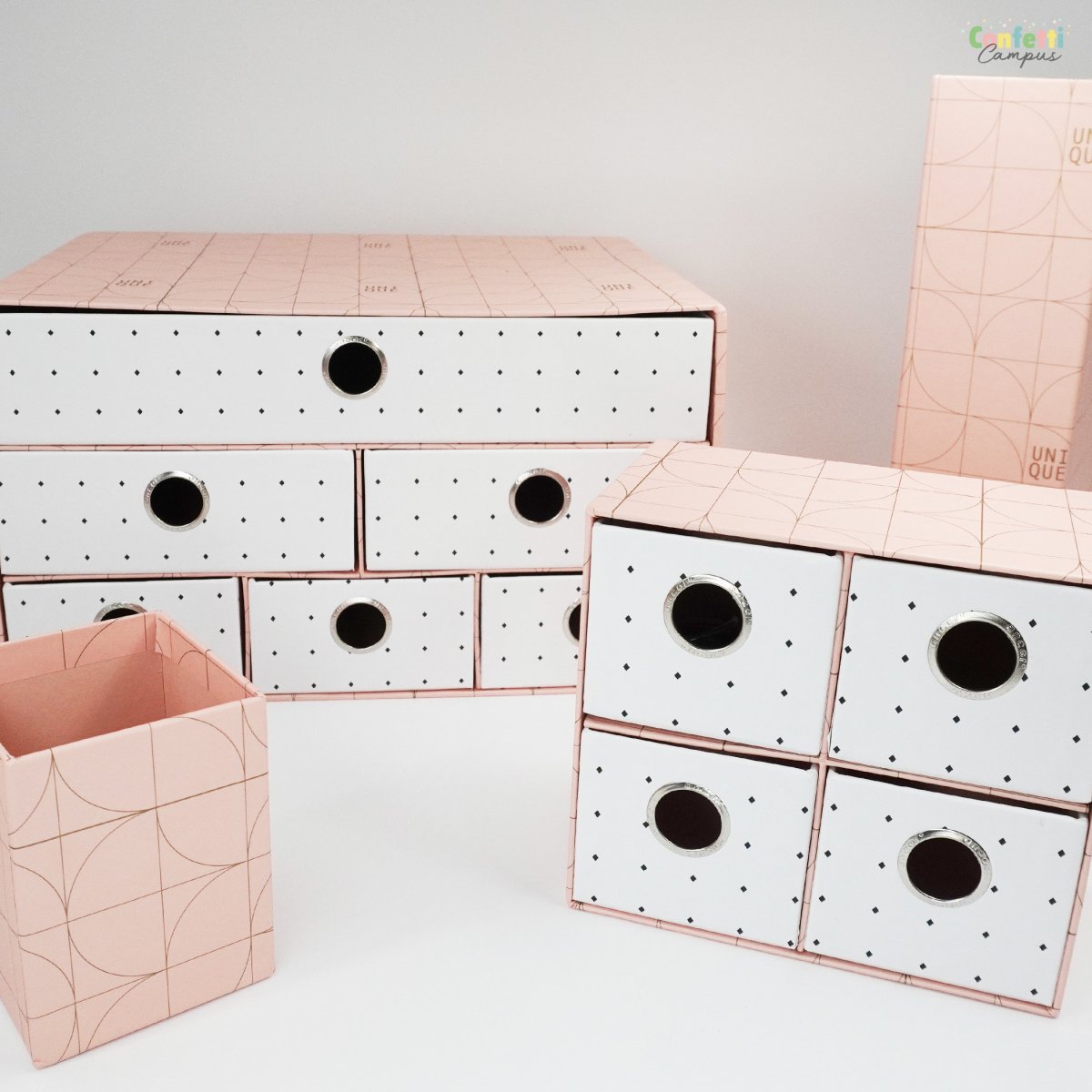 ANCOR UNIQUE Organiseur de bureau 4 tiroirs 17x15x10cm – Image 6