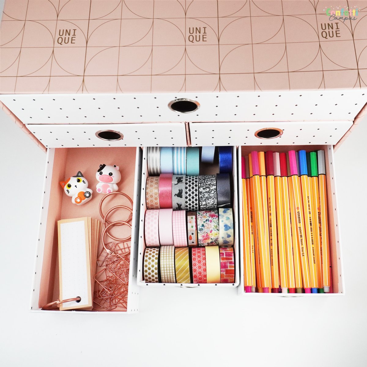 ANCOR UNIQUE Organiseur de bureau 6 tiroirs 34x20x25cm – Image 6