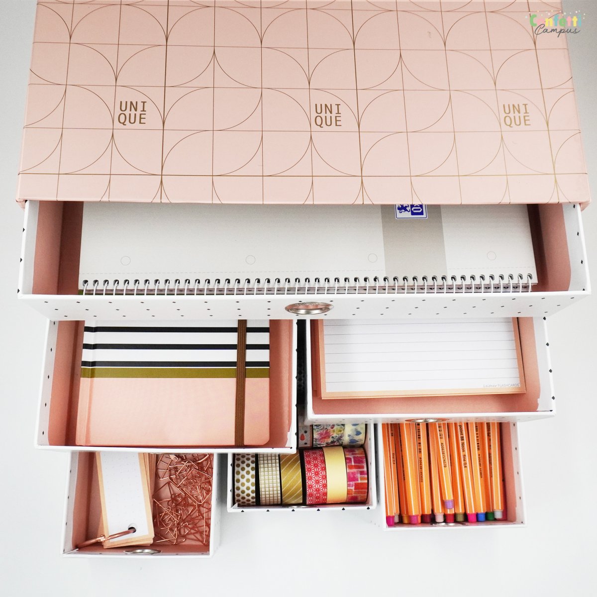 ANCOR UNIQUE Organiseur de bureau 6 tiroirs 34x20x25cm – Image 5