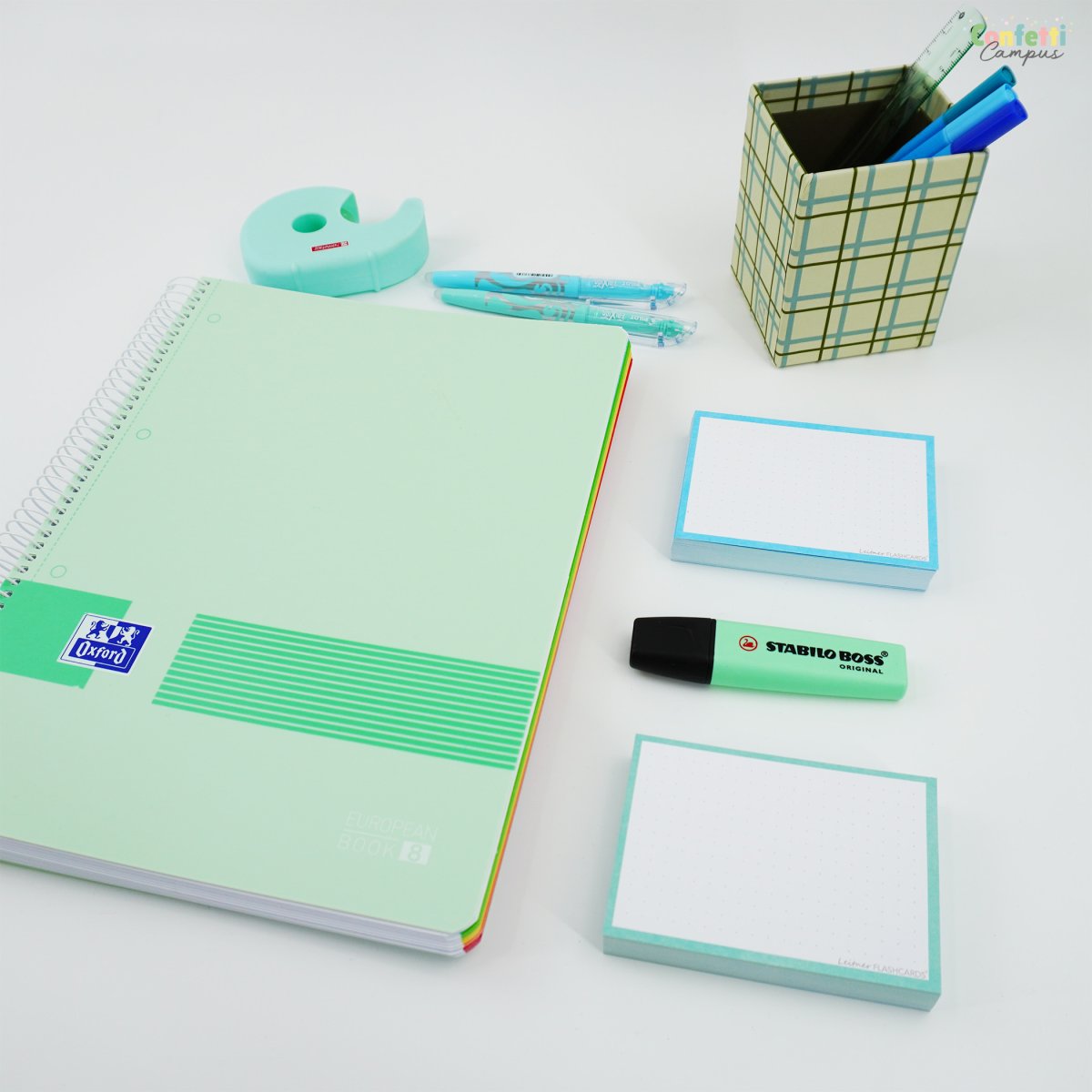 ANCOR STILL Pot à crayons 8x8x10cm Vichy chic – Image 7