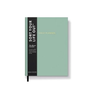 OHH DEER DAILY PLANNER Agenda journalier non daté A5 vert sauge