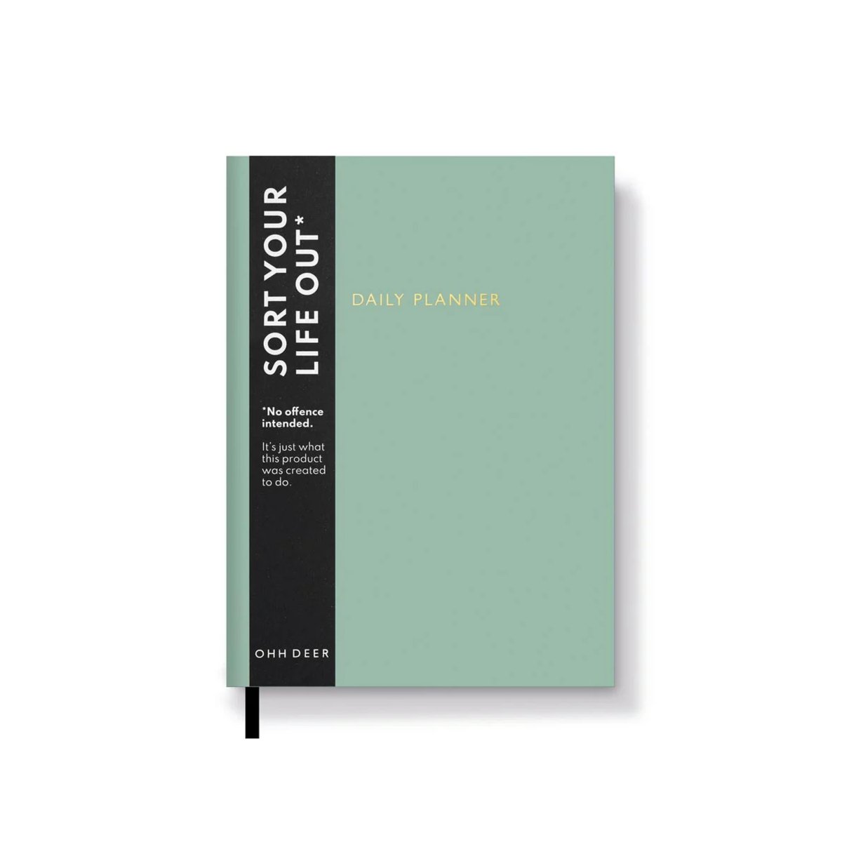 OHH DEER DAILY PLANNER Agenda journalier non daté A5 vert sauge – Image 2