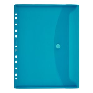 OXFORD Pochette perforée à soufflet A4 Bleu