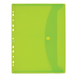 OXFORD Pochette perforée à soufflet A4 Vert anis
