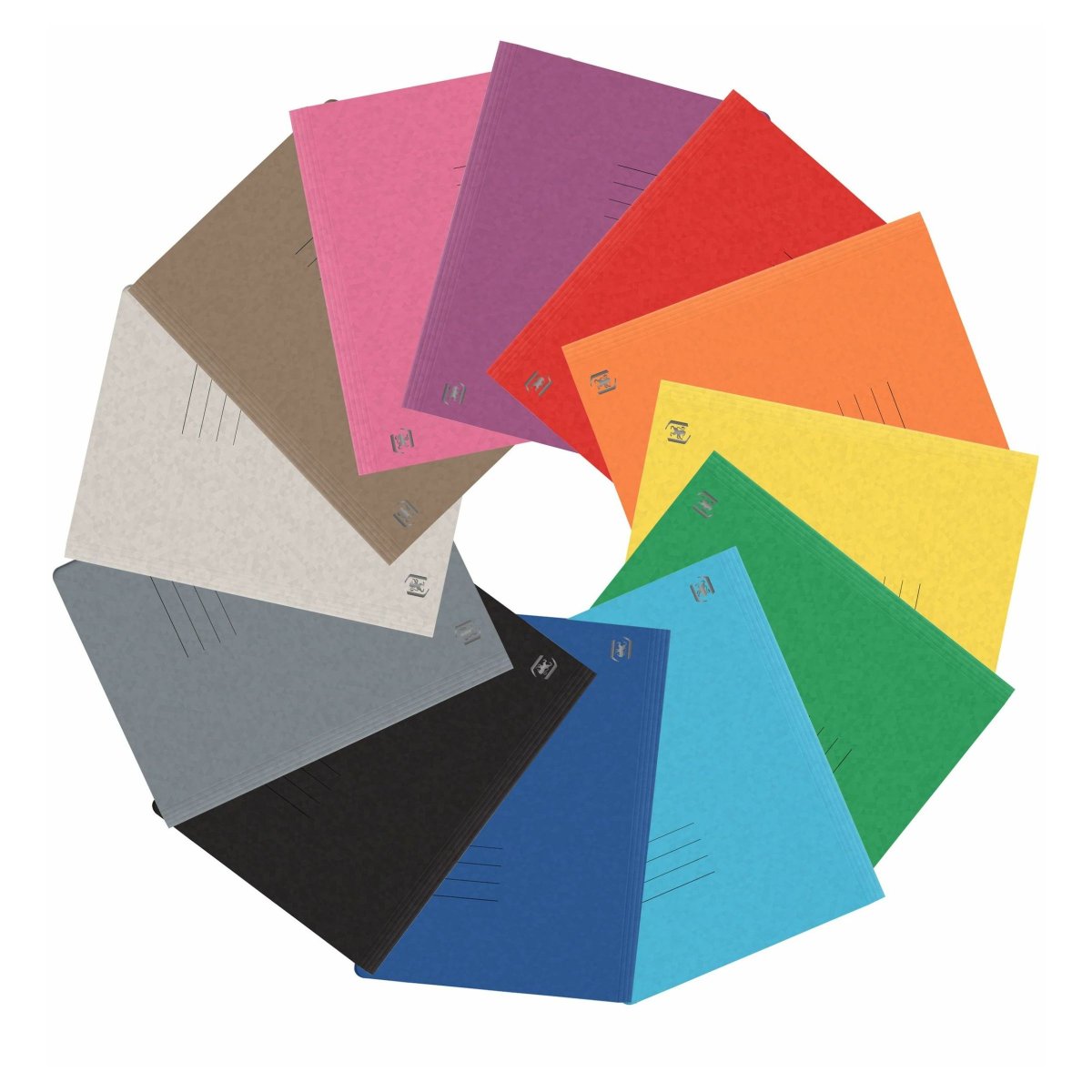 OXFORD TOP FILE+ Chemise à lamelle A4 en carte Bleu ciel – Image 7