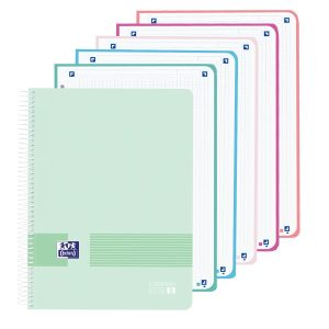 OXFORD LIVE & GO EUROPEAN BOOK5 Cahier A4+ à spirale 240 pages petits carreaux 5x5mm Vert d&rsquo;eau