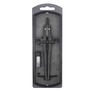 FABER CASTELL Stream Compas scolaire à réglage rapide Ø34cm Noir mat