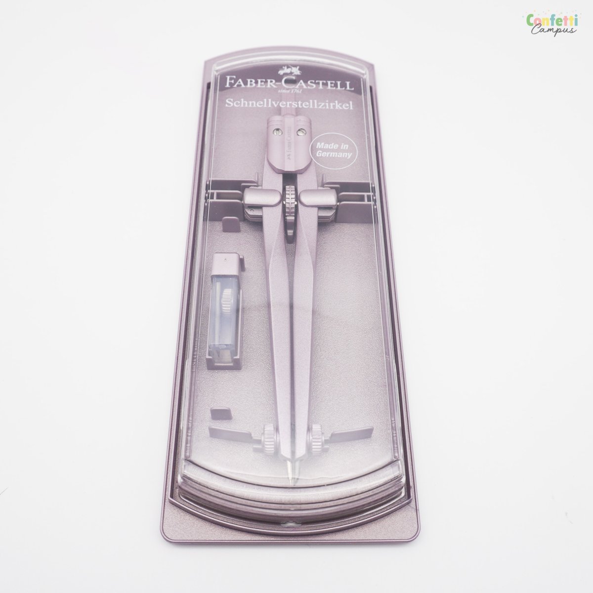 FABER CASTELL Stream Compas scolaire à réglage rapide Ø34cm Rose brillant – Image 5