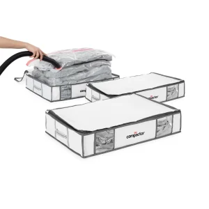 Lot 3 housses rangement sous vide L