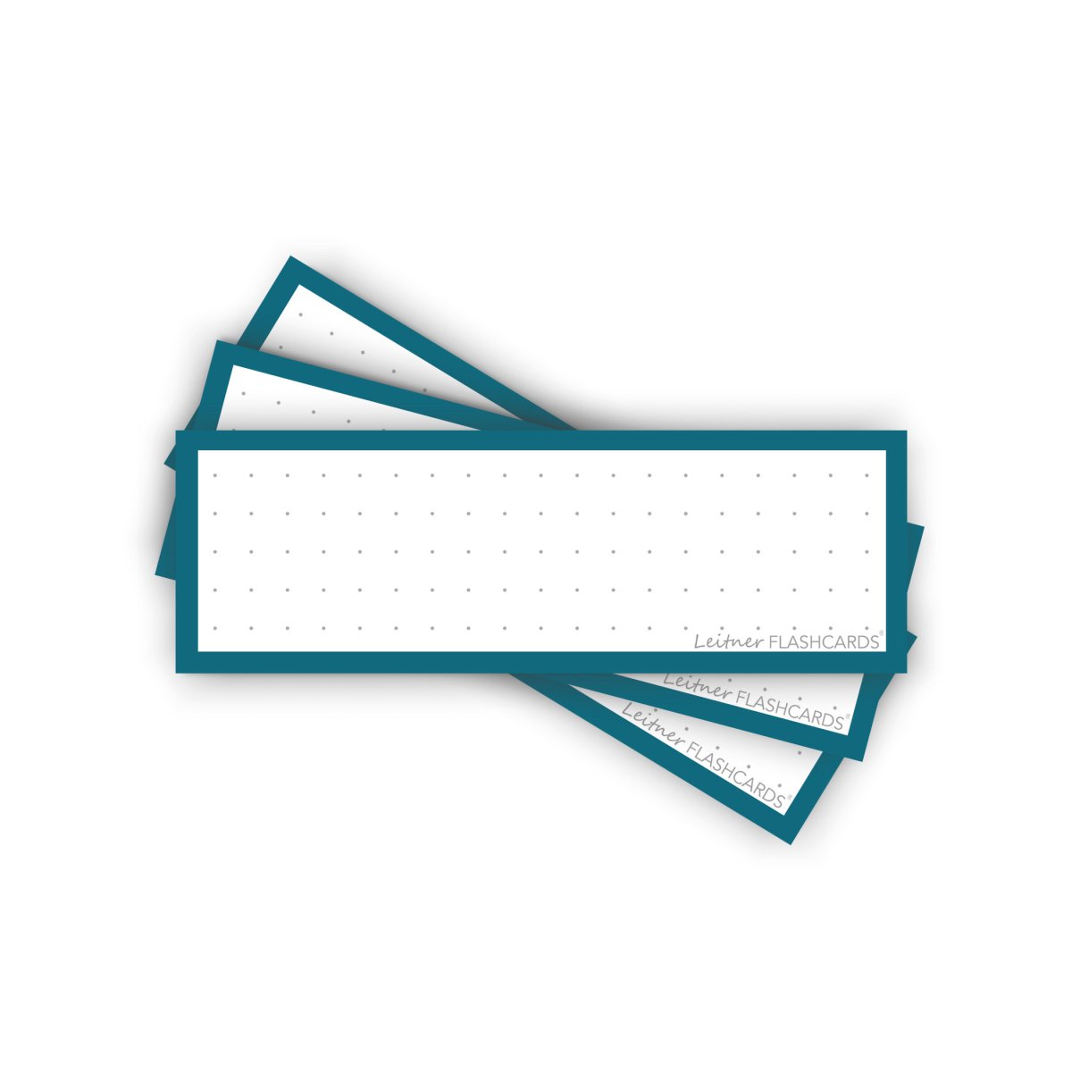50 Flashcards Leitner Vocabulaire à points cadre Bleu Capri – Image 2