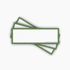 50 Flashcards Leitner Vocabulaire à points cadre vert avocat