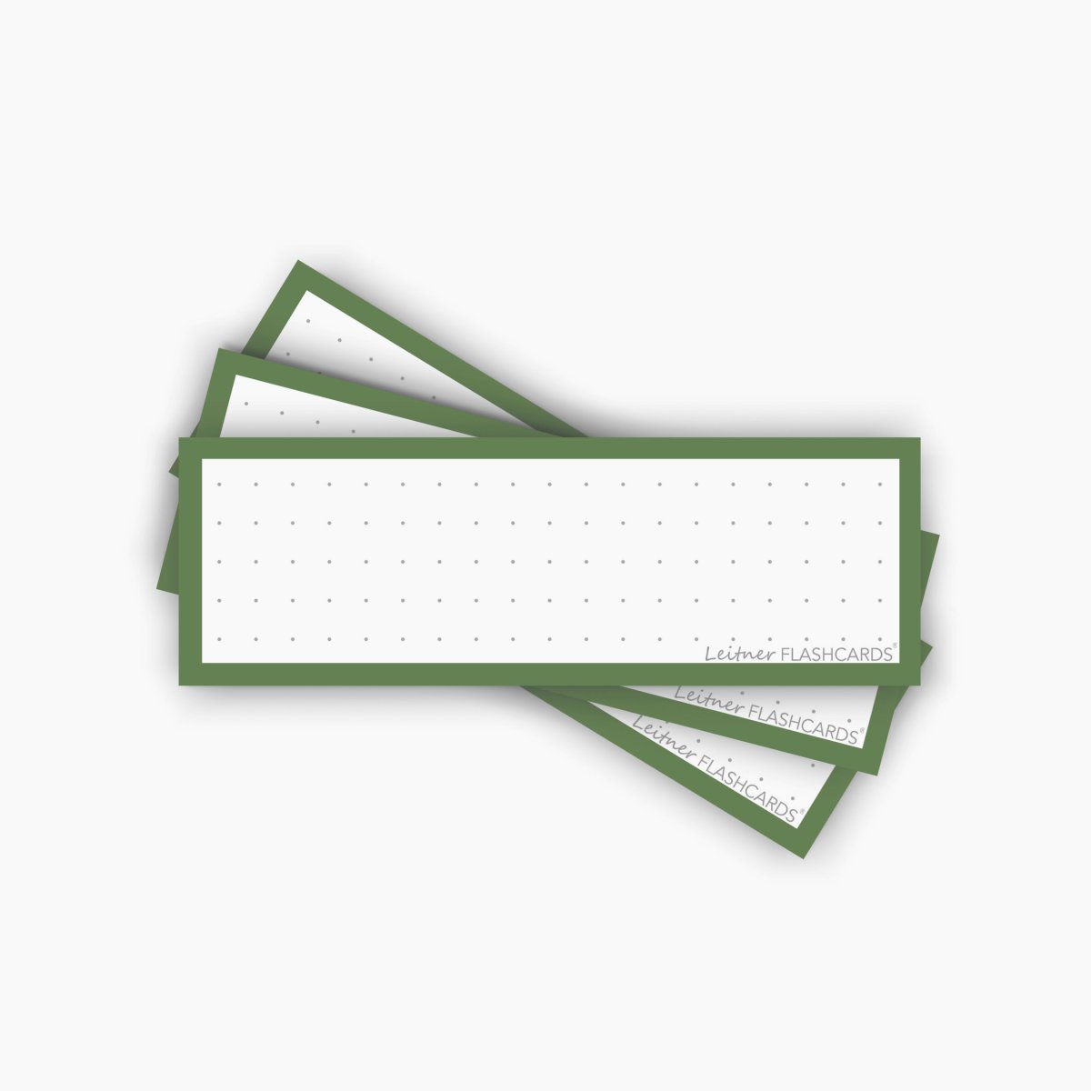 50 Flashcards Leitner Vocabulaire à points cadre vert avocat – Image 2