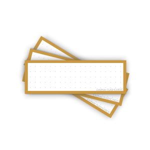 50 Flashcards Leitner Vocabulaire à points cadre jaune moutarde