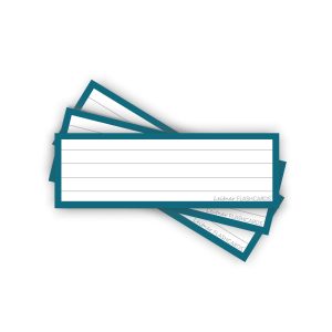 50 Flashcards Leitner Vocabulaire lignées cadre Bleu Capri