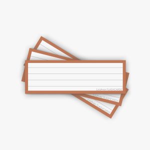 50 Flashcards Leitner Vocabulaire lignées cadre orange tangerine