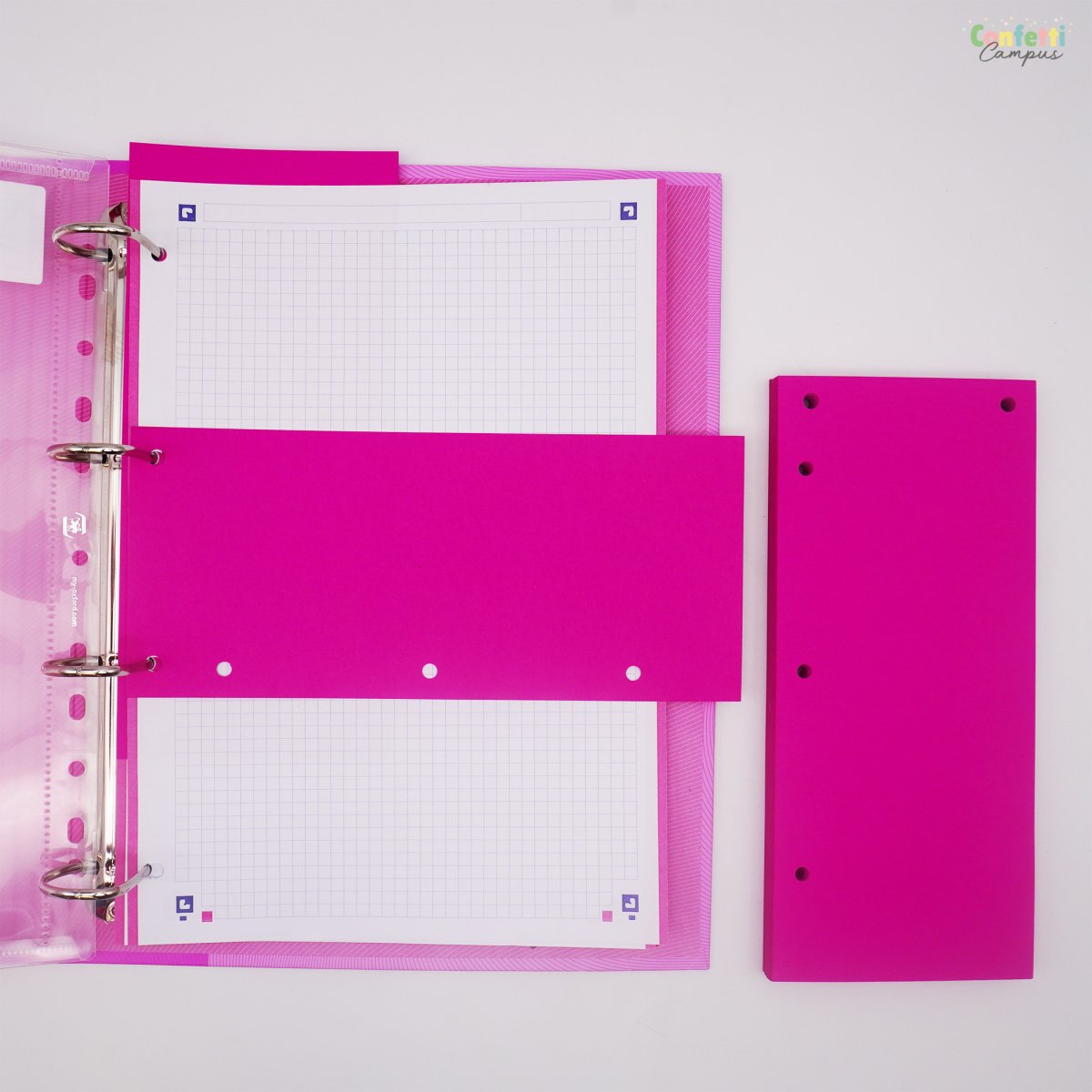 OXFORD DUO 60 Bandes intercalaires à double sens 24×10,5cm Rose – Image 6