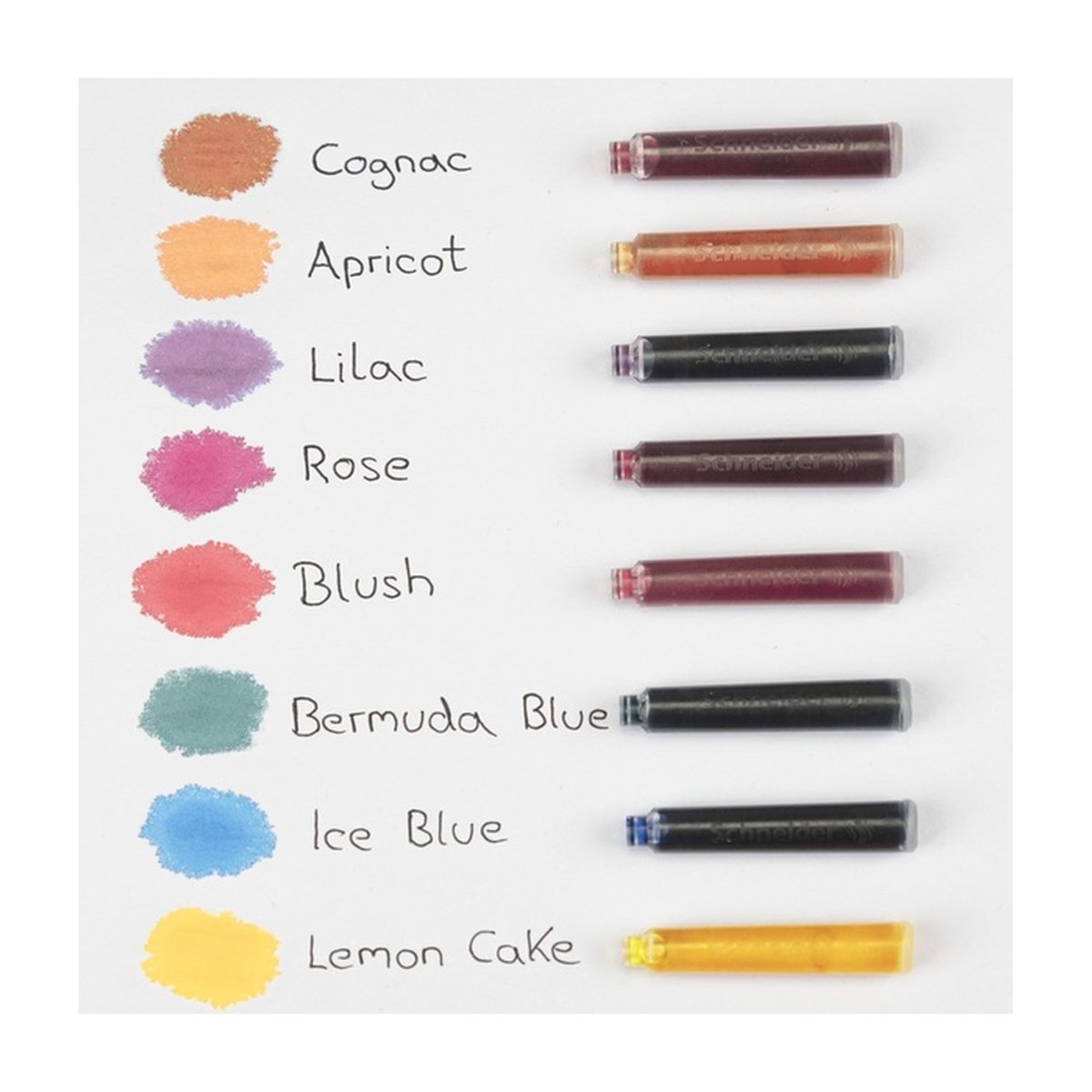 SCHNEIDER Boîte de 6 cartouches d’encre pour stylo-plume Abricot – Image 4