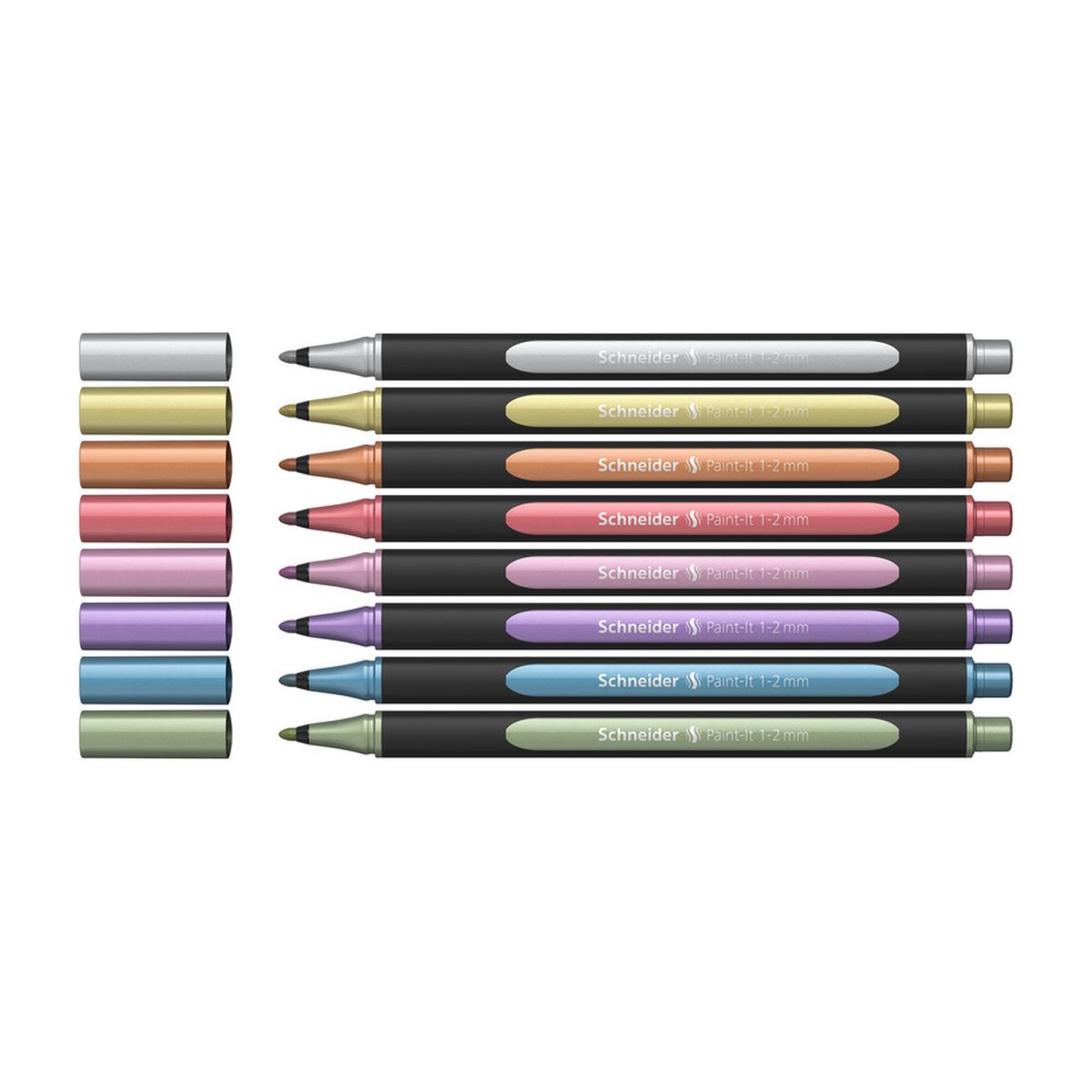SCHNEIDER Paint-it 020 Stylos-feutres métallisés x8