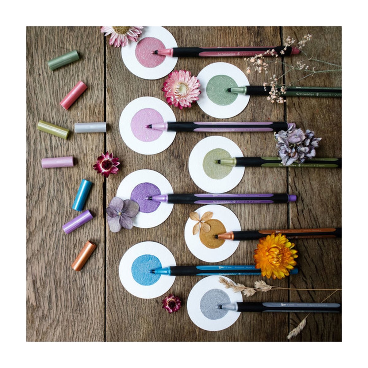 SCHNEIDER Paint-it 020 Stylos-feutres métallisés x8 – Image 6