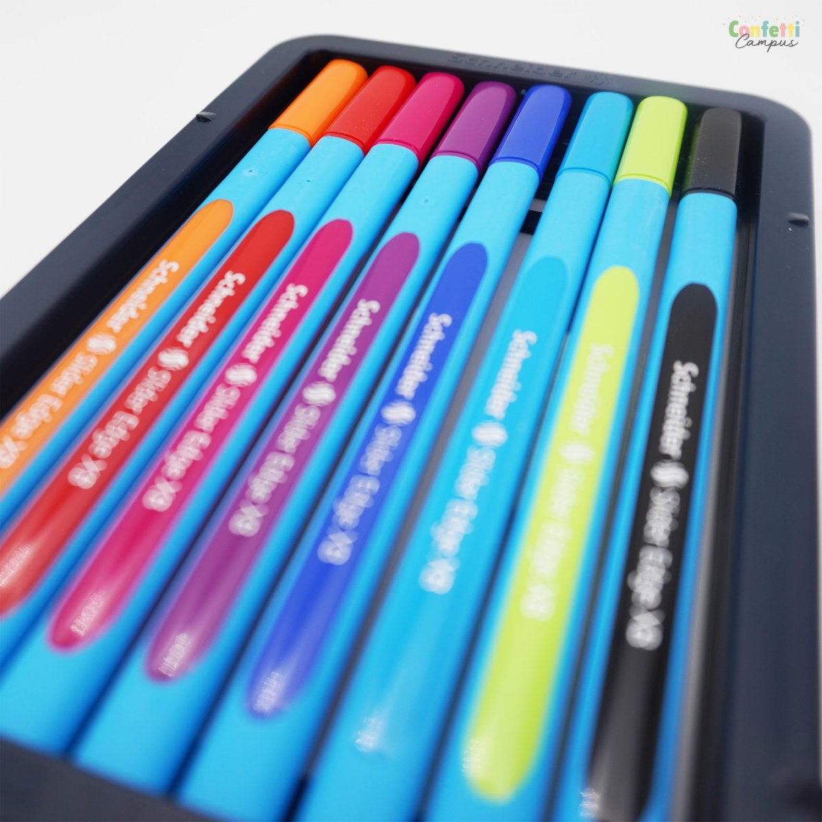 SCHNEIDER Stylos-bille Slider Edge XB Etui chevalet 8 couleurs vives – Image 6