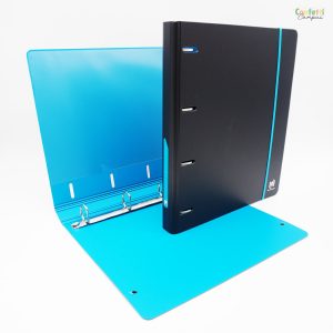 OXFORD STUDENTS Classeur à anneaux A4+ 30mm Noir & Bleu