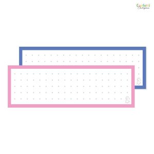 50 Flashcards Leitner Vocabulaire à points bicolores Rose vs Bleu