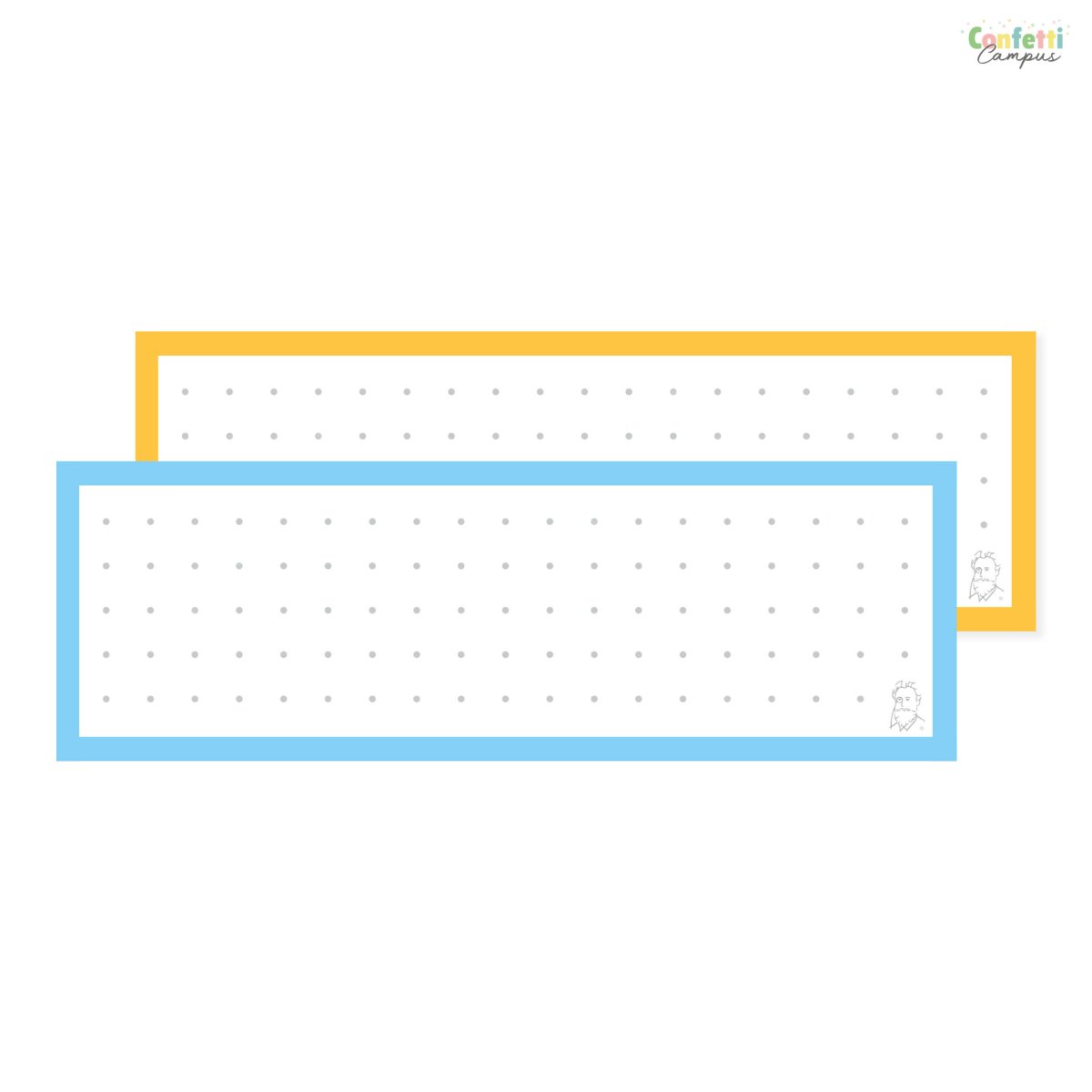 50 Flashcards Leitner Vocabulaire à points bicolores Bleu vs Jaune – Image 2