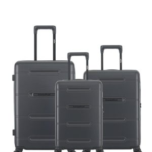 Lot de 3 Valises Rigides Taille Moyenne, Cabine et Cabine XS CLEVELAND