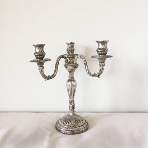Bougeoir argent à 3 branches