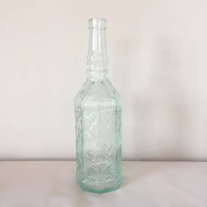 Bouteilles en verre gravé