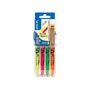 PILOT FriXion Light – Set2Go – 4 surligneurs effaçables sur chevalet