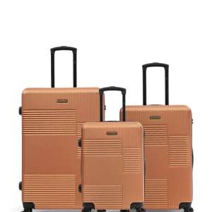 Lot de 3 Valises Rigides Grand Format, Taille Moyenne et Cabine LIVIA