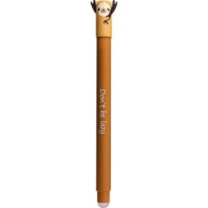 EBERHARD FABER Erase It! Stylo roller à encre gel effaçable bleue Paresseux