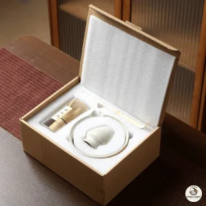 Ensemble Matcha Japonais Bambou: Fouet, Cuillère, 4Pièces