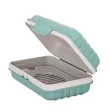 Étui Plastique Bleu Couvercle Voyage