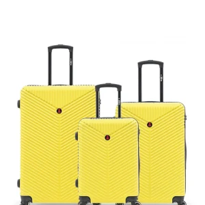 Lot de 3 Valises Rigides Grand Format, Taille Moyenne et Cabine GAITE