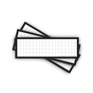 50 Flashcards Leitner Vocabulaire à petits carreaux cadre noir