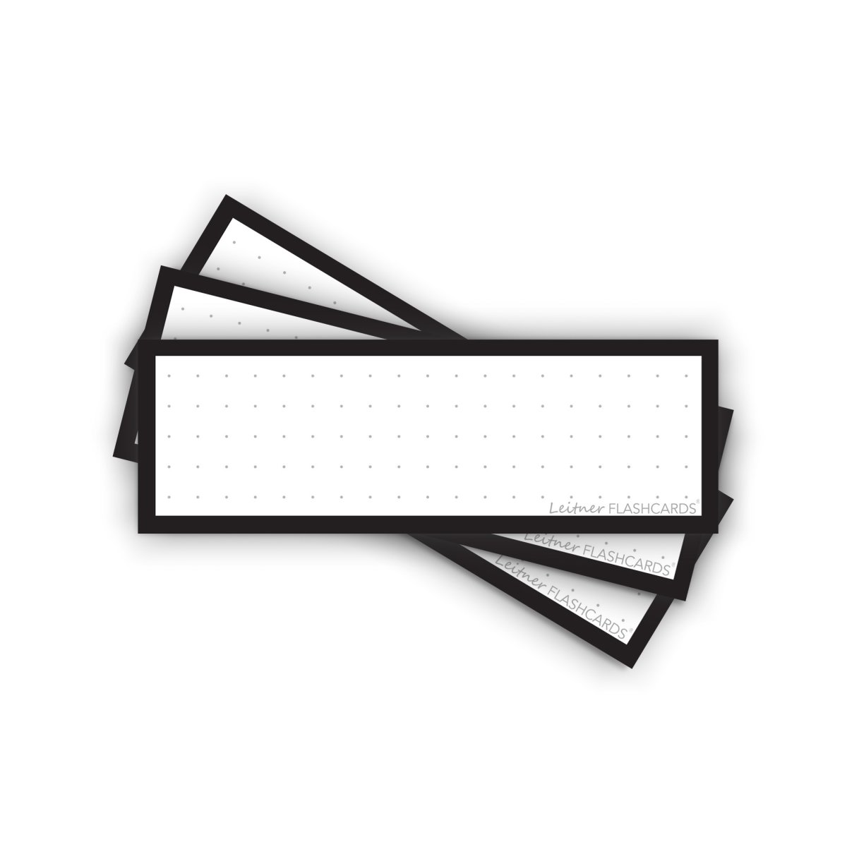 50 Flashcards Leitner Vocabulaire à points cadre noir