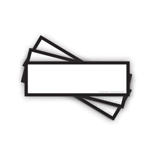 50 Flashcards Leitner Vocabulaire blanches cadre noir