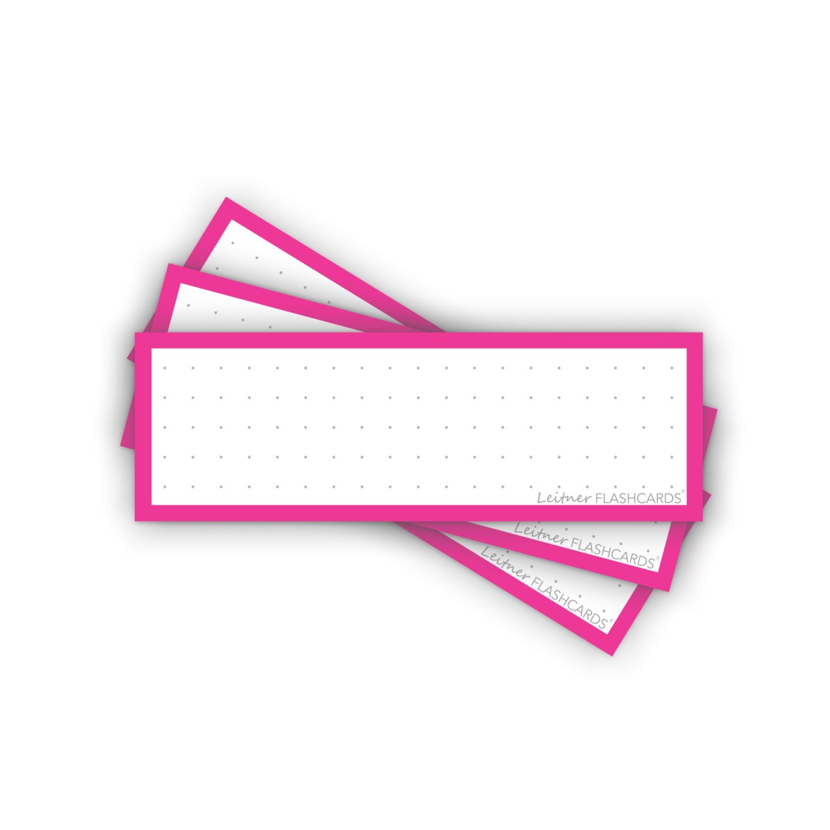 50 Flashcards Leitner Vocabulaire à points cadre rose shocking – Image 2