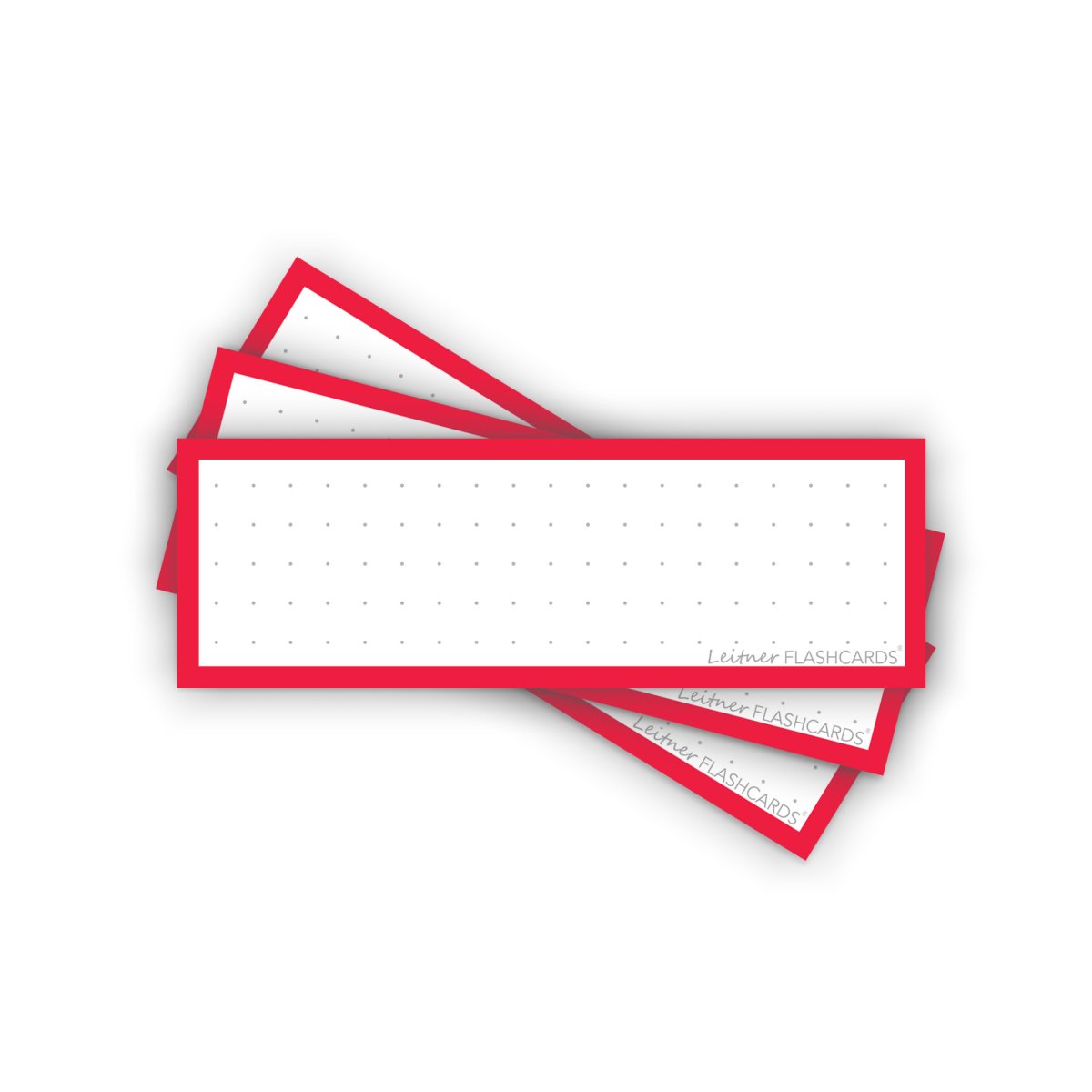 50 Flashcards Leitner Vocabulaire à points cadre rouge garance – Image 2