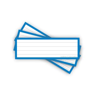 50 Flashcards Leitner Vocabulaire lignées cadre bleu saphir